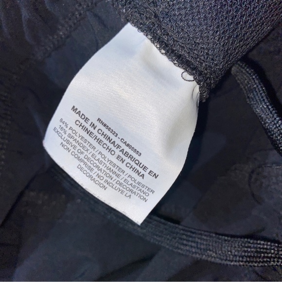 NIKE Sz S Womens Tracksuit Bottoms Black Tapered Loose Fit Mid Rise Track Pants - Picture 7 of 14